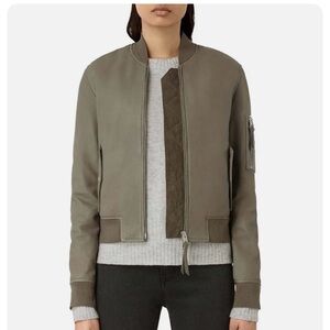 All Saints Avalon Leather Bomber Jacket
